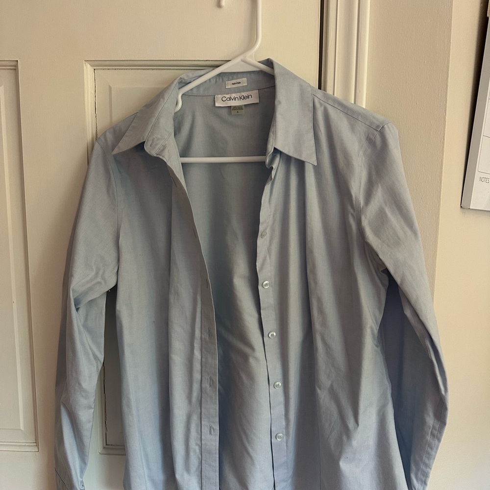 Calvin Klein Light Blue Button-Up Shirt